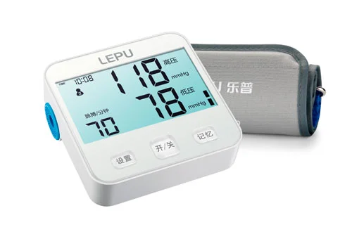 Lepu LBP70C Polsino Automatico del Braccio Superiore Digitale Pressione Sangue BP Monitor con Funzione Voce