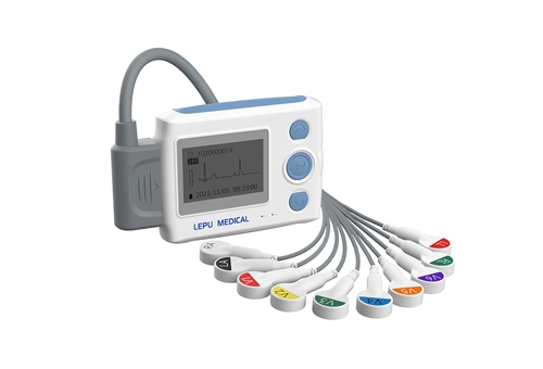 Lepu TH12 Monitor Holter indossabile Telehealth di grado medico 24 ore monitoraggio continuo ECG dinamico