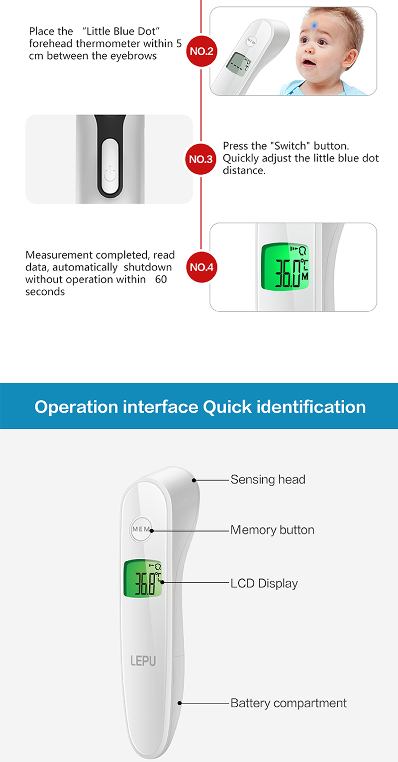 Digital Forehead Thermometer