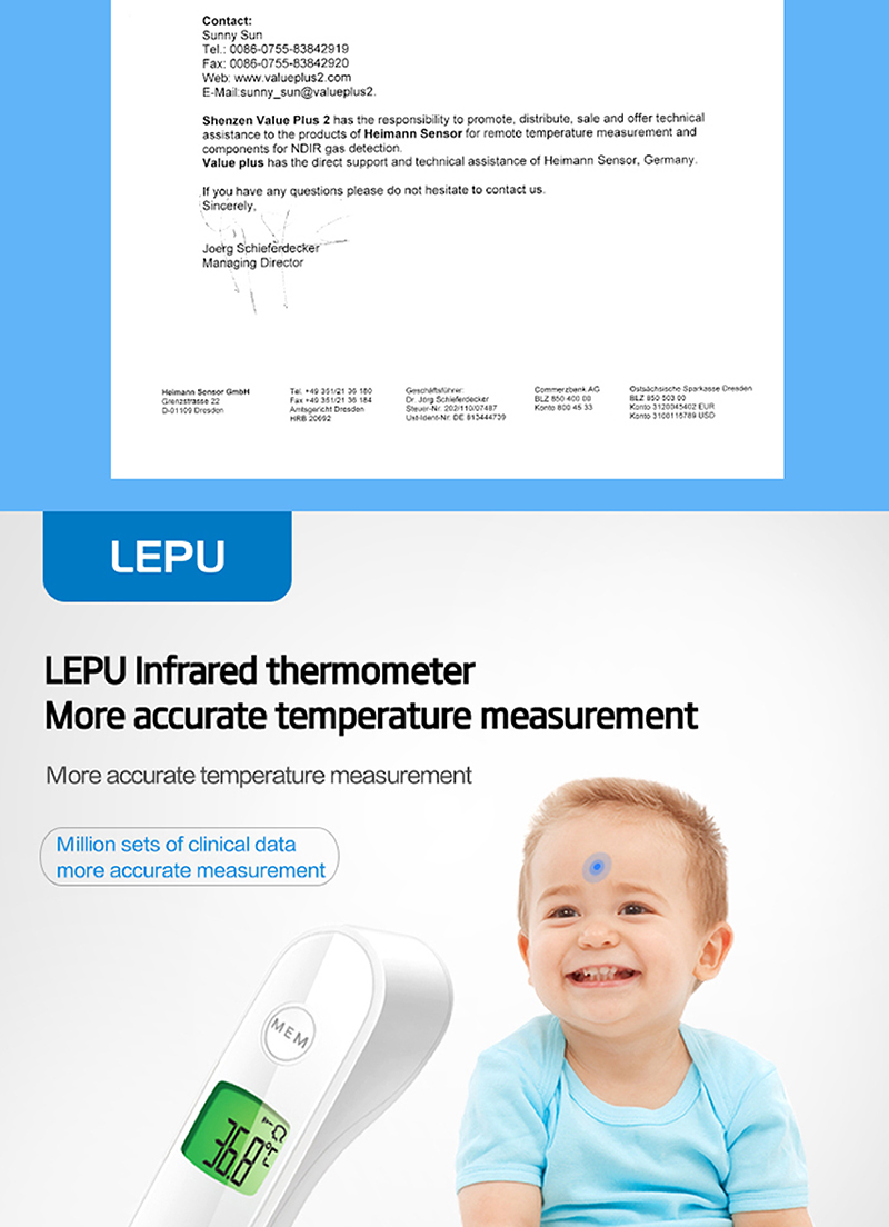 Medical Infrared Forehead Thermometer